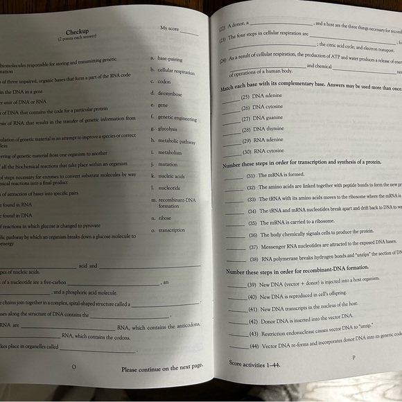 Like New Chemistry Pace Set 1121-1132 (1-12) & Score Keys by School of Tomorrow - Picture 5 of 6